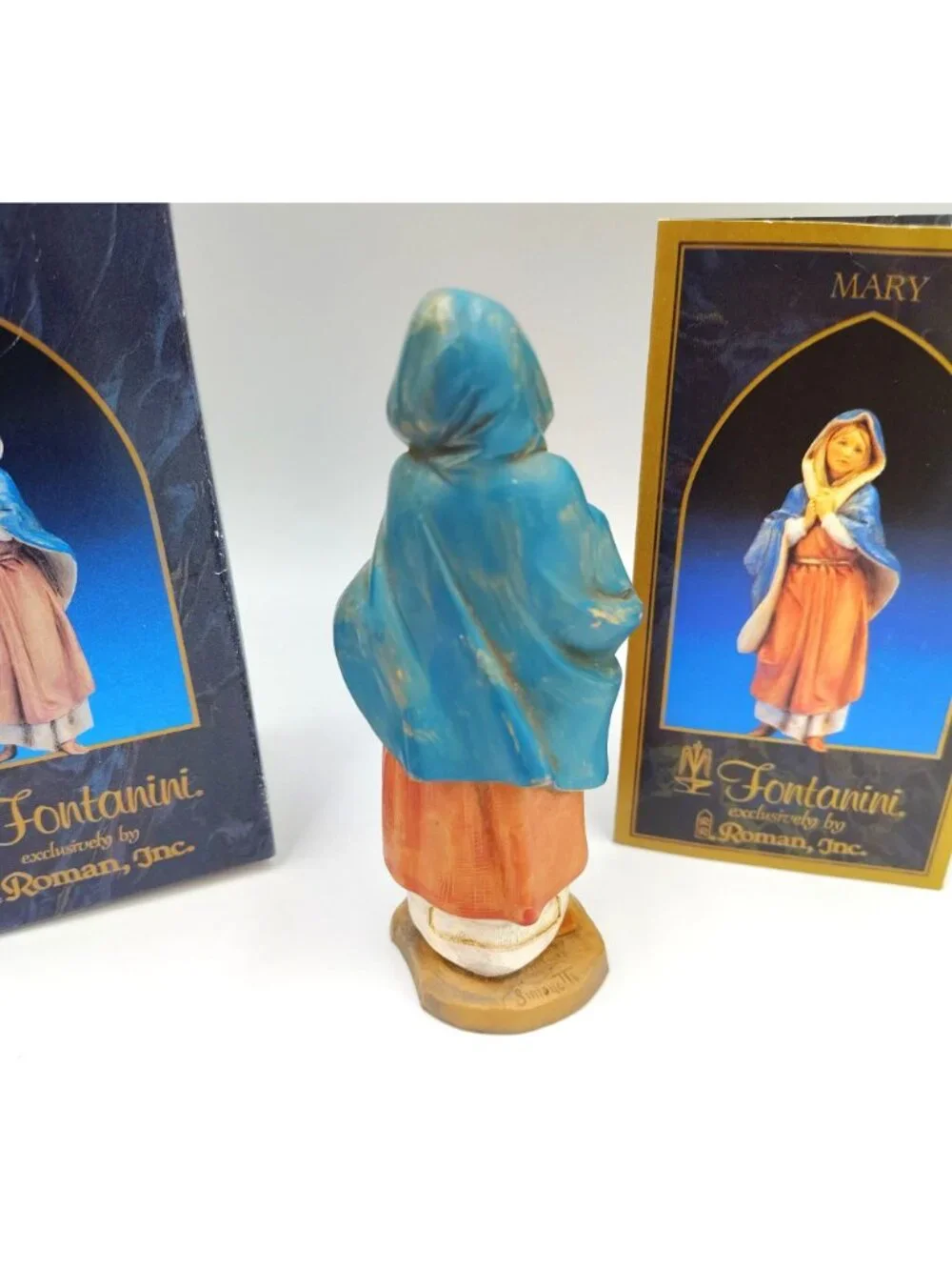 Fontanini Mary Nativity Figurine 53502BX w/ Box Story Card Roman Italy 5 Inch